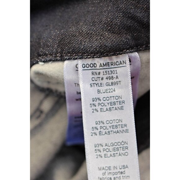 New w/Tags  - sz 14/32 - Good American Good Legs Slim Leg, STRETCH, Blue 224 - Picture 9 of 10